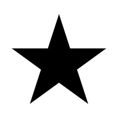 Star icon. Vector illustration isolated on white background