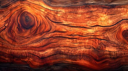 Fototapeta premium Rustic wooden texture background, close-up of wood grain and knots, natural pattern for design, rustic wood surface, aged timber texture, brown wooden board, copy space for text