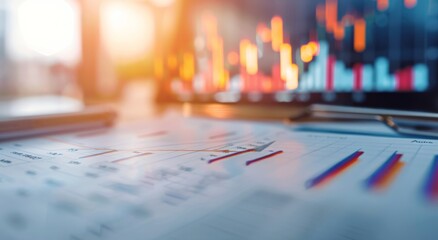 Dynamic Stock Market Chart Displaying Trends and Fluctuations in Real-Time Analysis