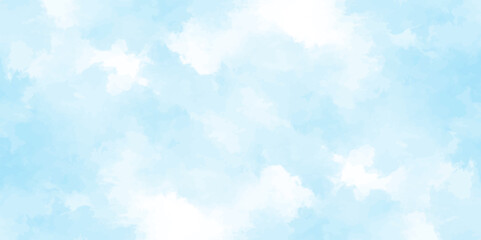 gradient light white sky background with fluffy clouds .Nature landscape in environment day horizon skyline view .cloudy in sunshine calm bright winter air background .	