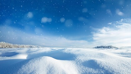 Winter Snow Scene- A snowy landscape or a Christmas-themed background with a lot of sky or snow-covered ground, providing space for festive text or seasonal products