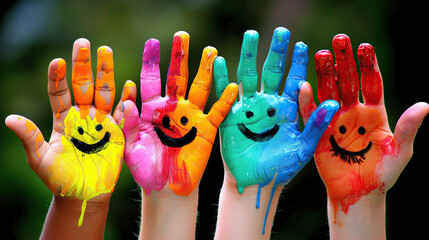 Colorful hands