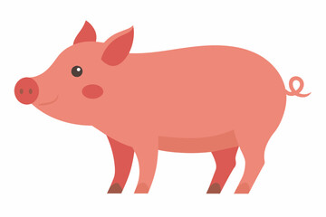 Pig slide vector design illustration on white background