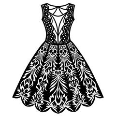 Realistic A piece of the back of a lace dress art vector