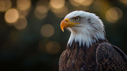 Naklejka premium Majestic Eagle with American Flag Overlay Symbolizing Patriotism USA Flag Overlay Celebrating Independence Day