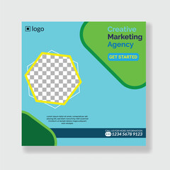 Creative Social Media banner Design. Business Social Media Banner Design, Modern Digital Social Media Post Template, Marketing, Web Banner, Sale, Vector Illustration. Eps file 73.