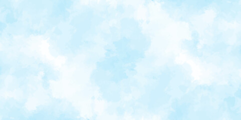 gradient light white sky background with fluffy clouds .Nature landscape in environment day horizon skyline view .cloudy in sunshine calm bright winter air background .	