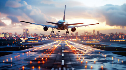 Plane Takes Off From the Runway
