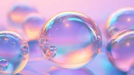 Abstract Holographic iridescent rainbom Y2K fluid background. Lliquid gradient waves surface futuristic texture.Mental health holo modern aesthetic. Trendy  Brutalism