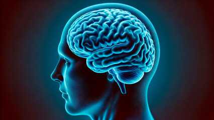 Obraz premium Highly detailed image of human brain