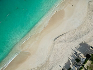 footprints on the beach