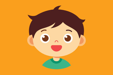 Vector illustration of kids expressions 