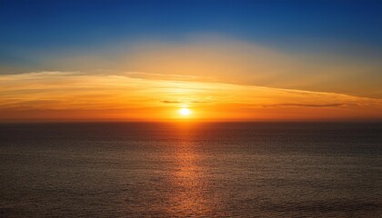 Sunrise or Sunset: A horizon scene with the sun rising or setting, providing a large area of sky for adding text or showcasing products against a beautiful backdrop