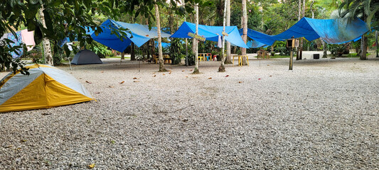 camping tents in nature camping