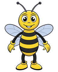 bee cartoon character design