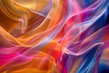 Fototapeta premium Abstract colorful background with soft waves of color and light, creating an elegant and dreamy atmosphere