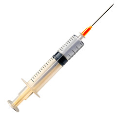 Fototapeta premium syringe isolated on white background