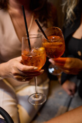 Heres to an unforgettable evening Raising our glasses and celebrating with delightful cocktails