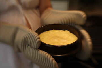 Korean Steamed Eggs (Gyeranjjim) in a Clay Pot