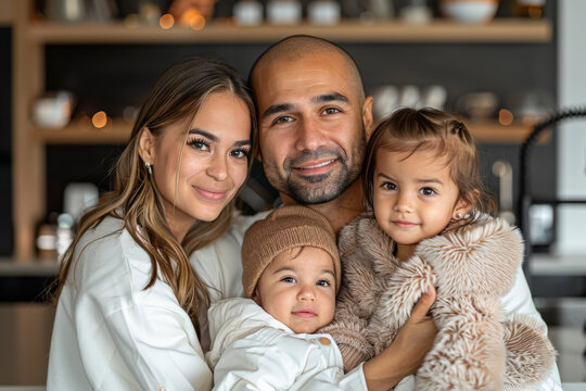 Family Morning in the Kitchen