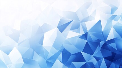 Obraz premium Abstract background with blue and white polygonal shapes, vector, Polygon mesh, blue, light grey, triangles