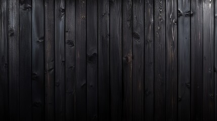 Black Wooden Wall Texture