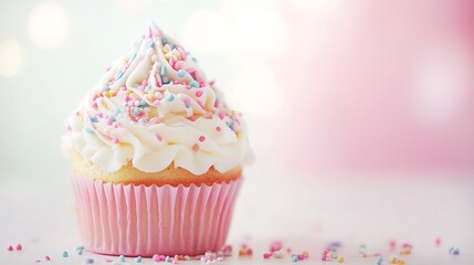 Delightful Cupcake with Sprinkles