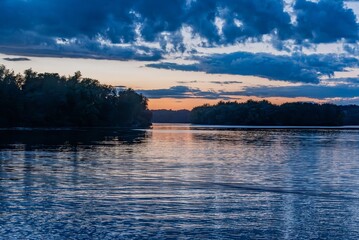 Lake Marburg After Sunset, Pennsylvania USA