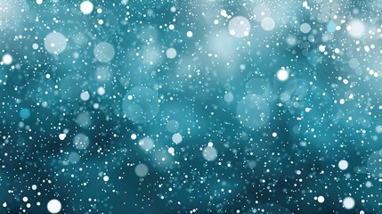 A blue sky with snowflakes falling on it