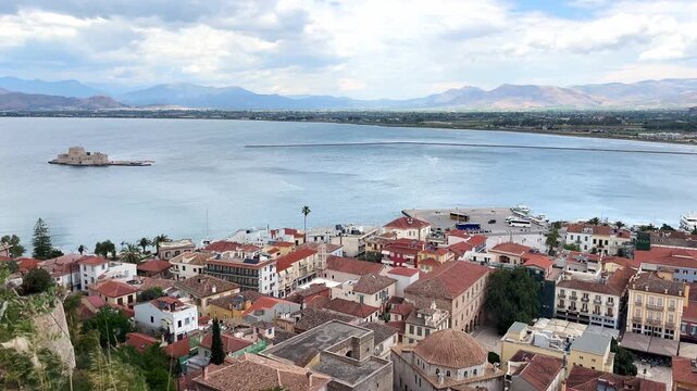 Nauplion Panorama seen form Akronauplia, Greece