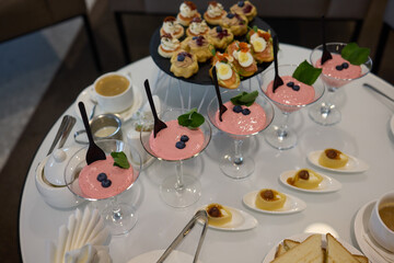Explore Elegant Appetizers and Desserts Set designed for your Special Occasion event