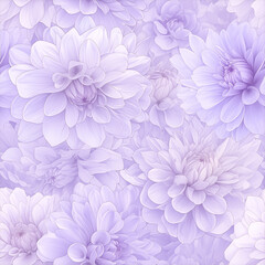 アニメ風のソフトラベンダーのダリアのテクスチャパターン