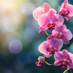 pink orchid flower background