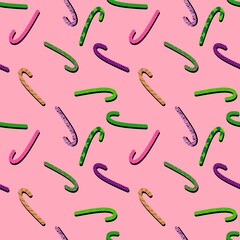Christmas candy seamless sugar pattern for wrapping paper and fabrics and linens