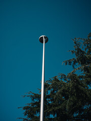 street lamp on sky background