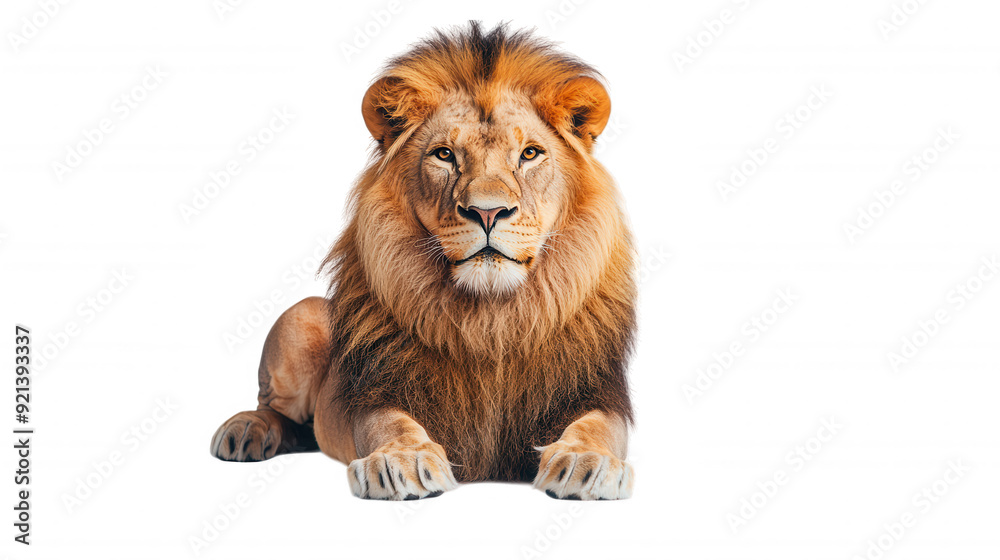 Canvas Prints lion isolated on white and transparent background