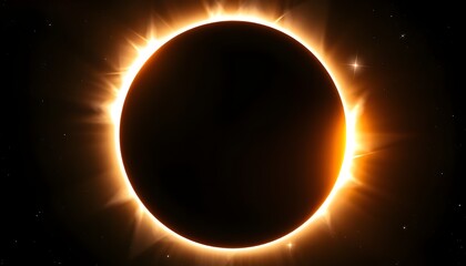 Partial Solar Eclipse with Bright Edg