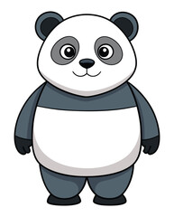 Fototapeta premium A panda cartoon vector illustration