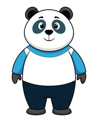 A panda cartoon vector illustration
