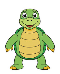 Tortoise cartoon character illustration