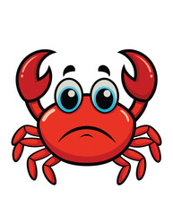 A crab cartoon illustration