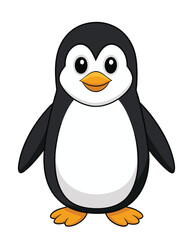 A penguin cartoon illustration