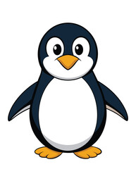 A penguin cartoon illustration