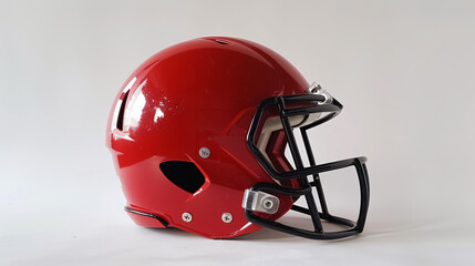 Fototapeta premium Football helmet on white.