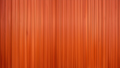Fototapeta premium continuous interior material with an orange corrugated wood pattern backdrop with a smooth texture