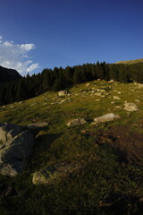 Spanish pyrenees mountains in the summer