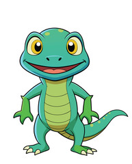Lizard cartoon character illustration