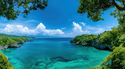 Fototapeta premium Okinawa’S Tropical Paradise, Islands Of Dreams
