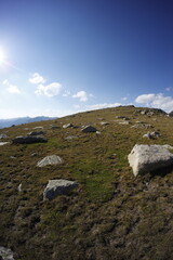 Hiking in pyrenees mountains, Spain