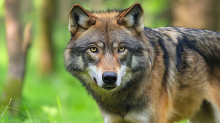 Fototapeta premium gray wolf portrait